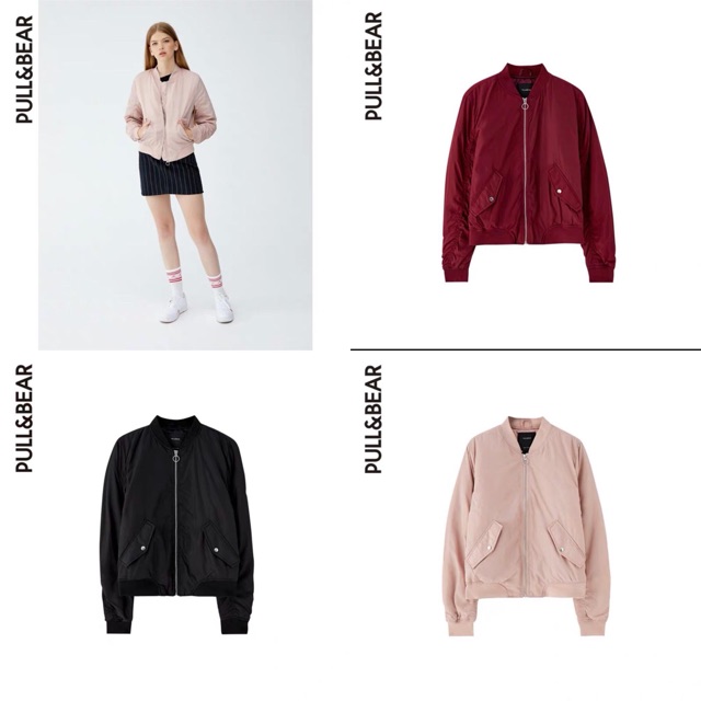 Áo bomber Pull and Bear Auth