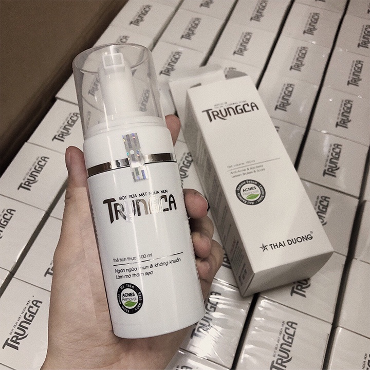 Bọt rửa mặt ngừa mụn TrungCa 100g, sản phẩm của Sao Thái Dương