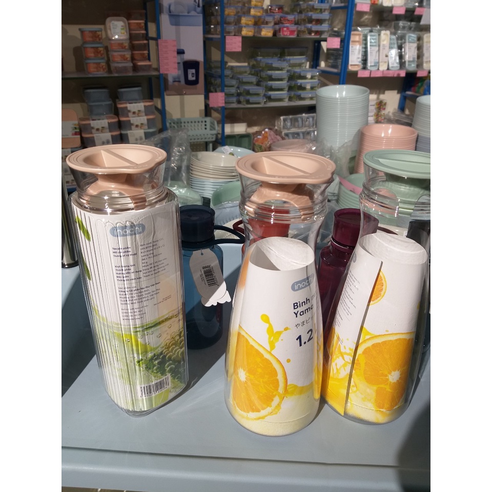 Bình nước Yama 1.2L - Bình Nước Lạnh Yama INOCHI - Nước Detox An Toàn Và Hiệu Quả