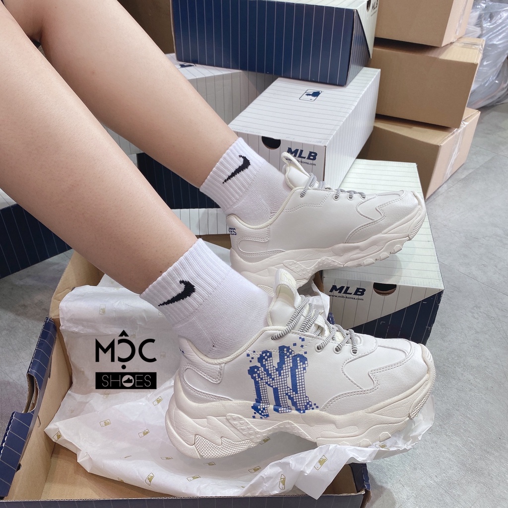 [CHÍNH HÃNG] Giày thể thao Sneaker MLB Big Ball Chunky - New York 3D - Xanh Blue - Season 2022