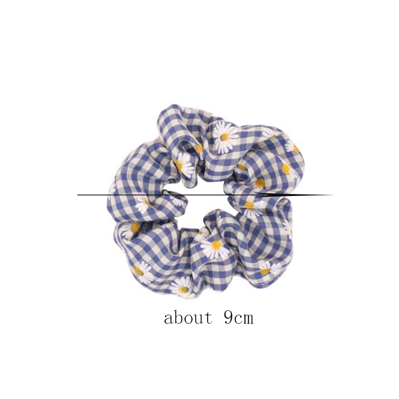 Dây buộc tóc Scrunchie in hoa nhiều màu Vinhtage phong cách Hàn (Hair Scrunchies)