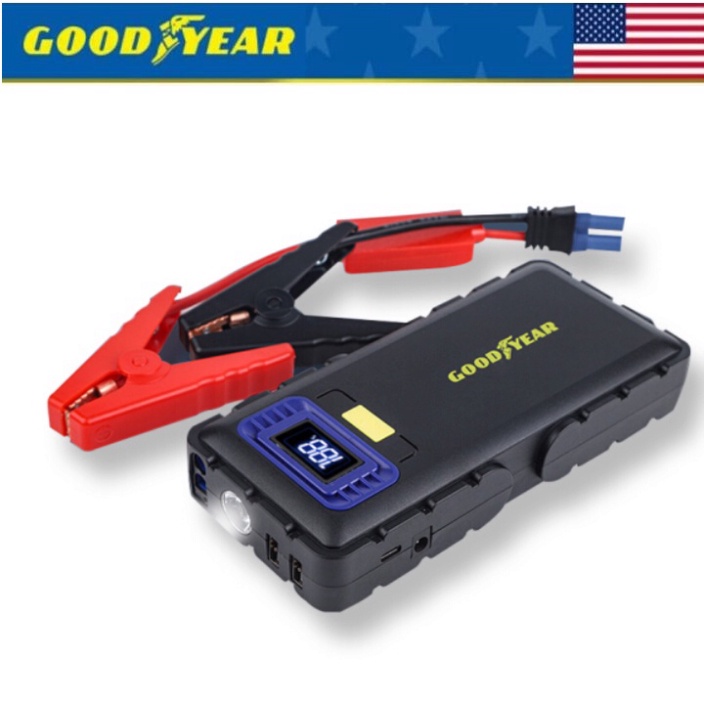 Bảo hành 12 tháng - Bộ kích nổ ô tô đa năng kiêm sạc dự phòng Goodyear GY-5230 có Hai cổng USB và 1 cổng Type-C
