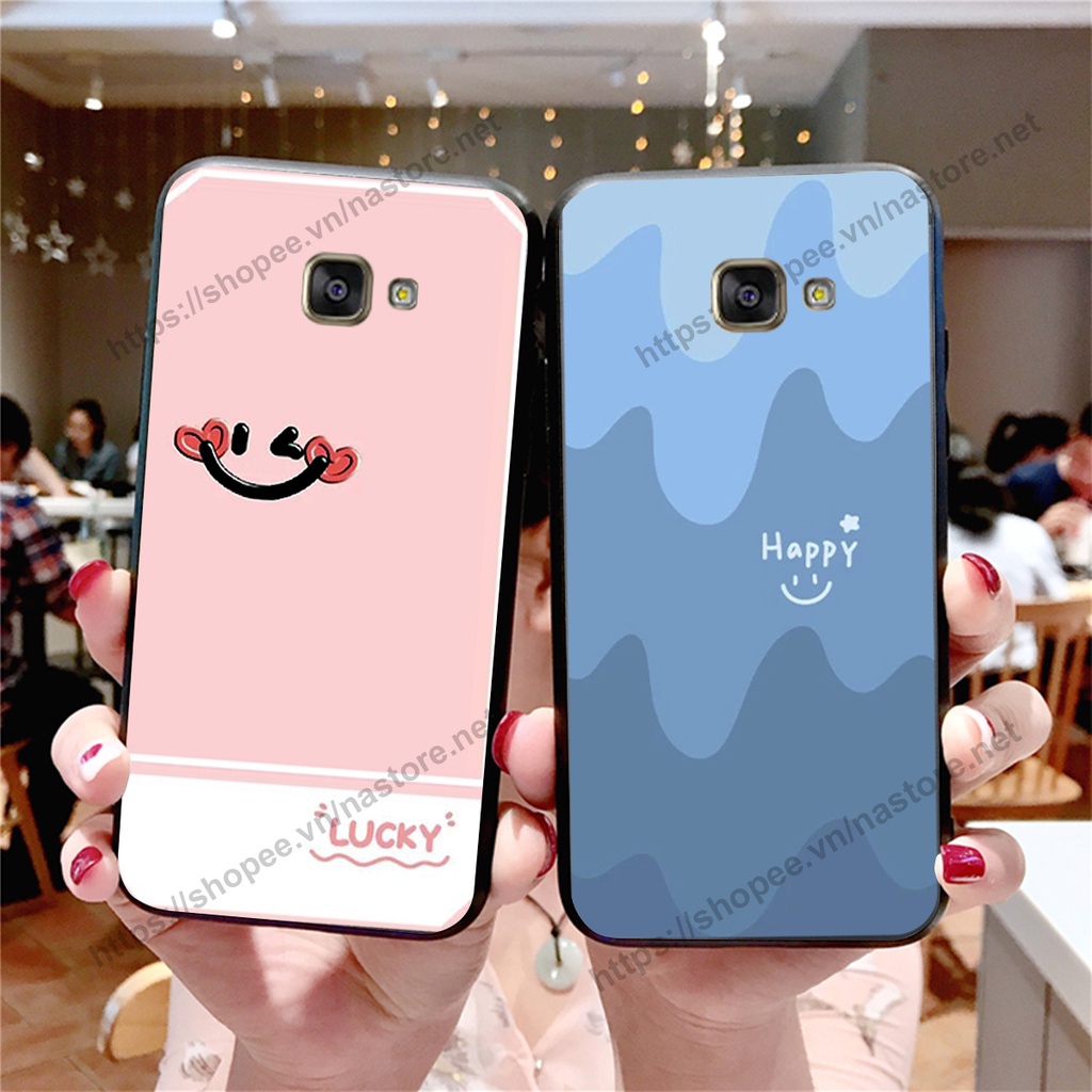 Ốp lưng Samsung A3 2016 / A5 2016 / A7 2016 mặt cười, họa tiết caro đơn giản đẹp cute