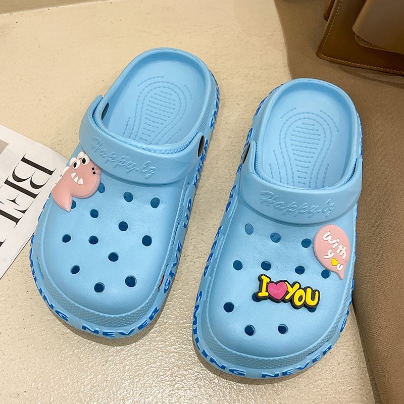 Dép Sandal Đục Lỗ Đế Dày Chống Trượt Dễ Thương Thời Trang Mùa Hè Cho Cặp Đôi