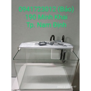 Combo bể cá hồ thủy sinh kính đúc Minjiang 60cm cùng lọc đèn