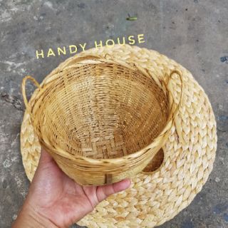 Combo bộ mây tre trang trí và thảm lục bình