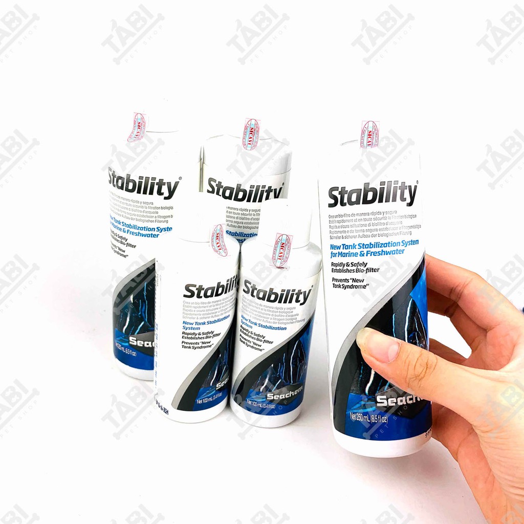 Vi Sinh Sống Seachem Stability 100ML và 250ML - Vi Sinh Sống Hàng Mỹ [STABILITY]