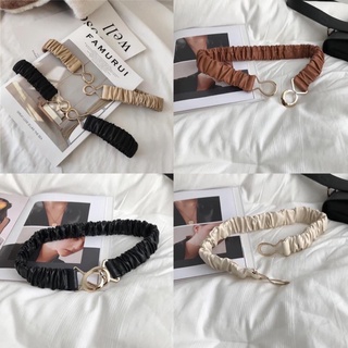 Thắt lưng váy - belt nịt thun xếp ly 4cm