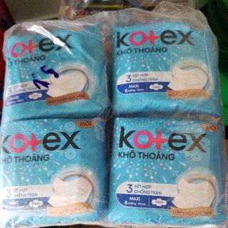 Băng vệ sinh Kotex khô thoáng (mỏng cánh & dày cánh)