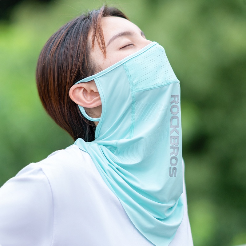 Khẩu trang chống nắng ROCKBROS bằng lụa lạnh thoáng khí cho nam và nữ