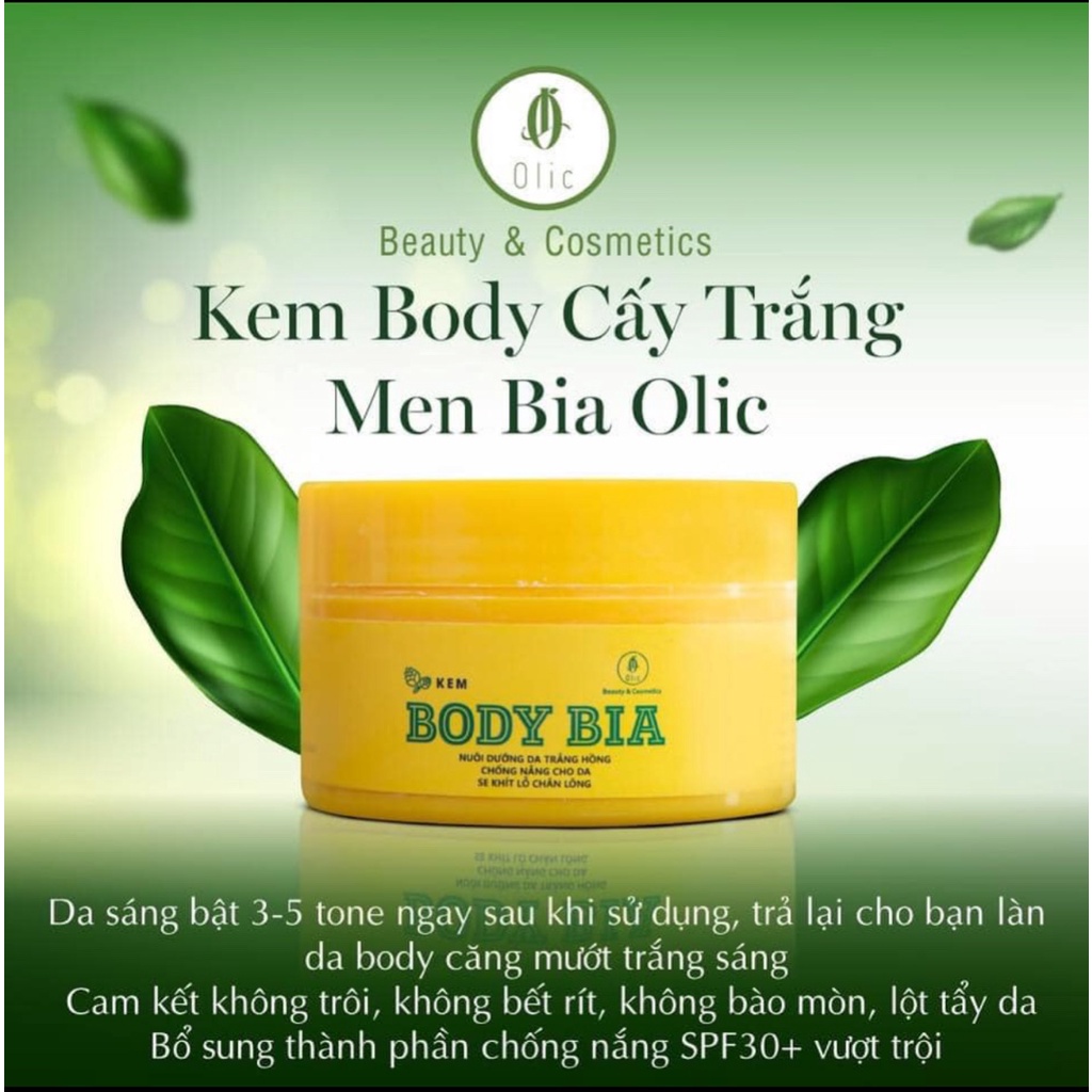 KEM BODY BIA Olic Chính Hãng 100g