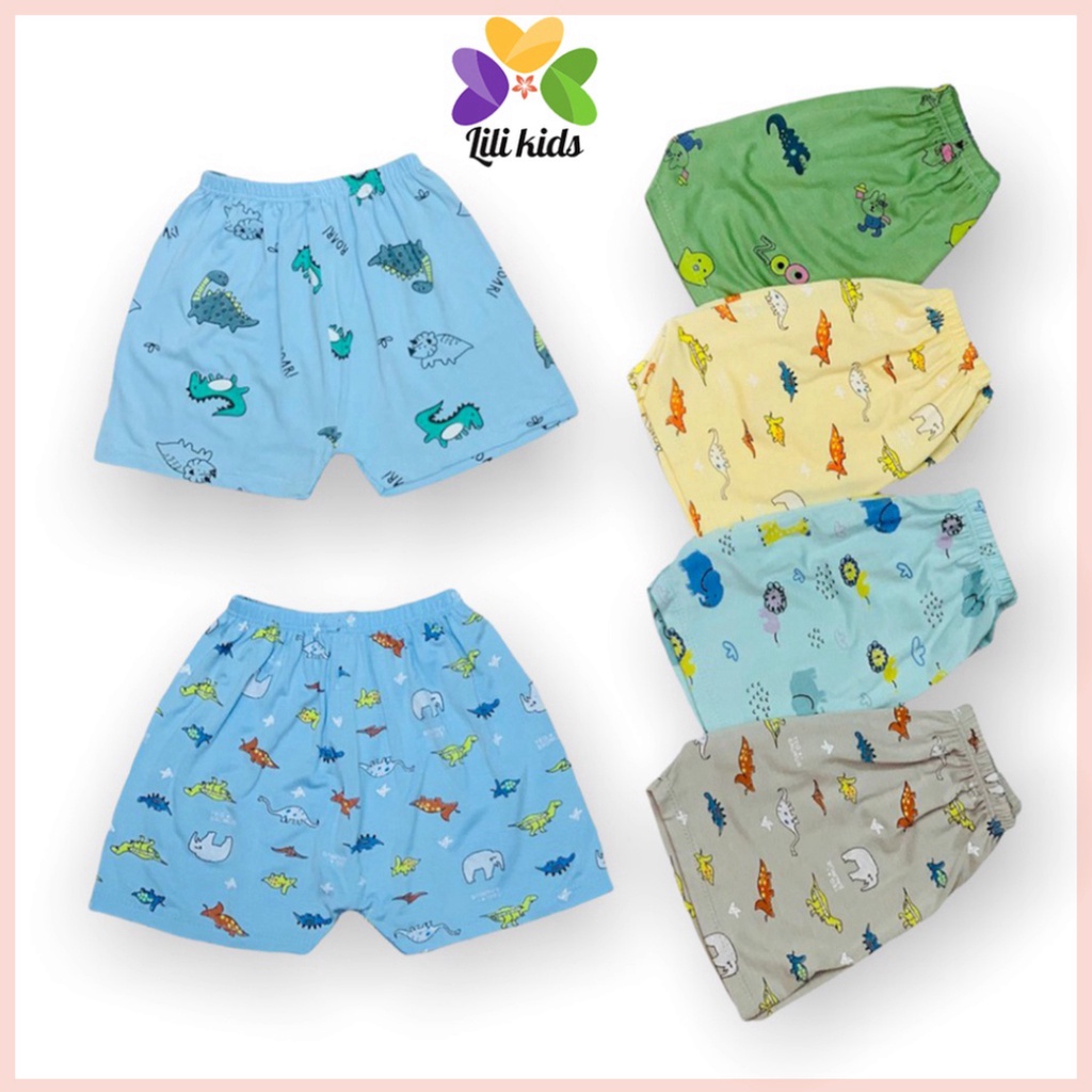 quần đùi cho bé trai bé gái LILIKIDS quần chục chất thun lạnh mềm mát QC15
