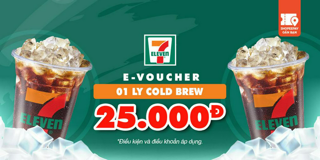 E-Voucher 01 ly Cold Brew tại 7-Eleven