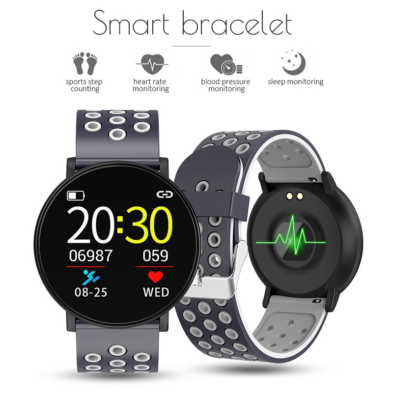 W8 Bluetooth Smartwatch Sport Fitness Tracker Health Monitor IP67 Waterproof Smartband