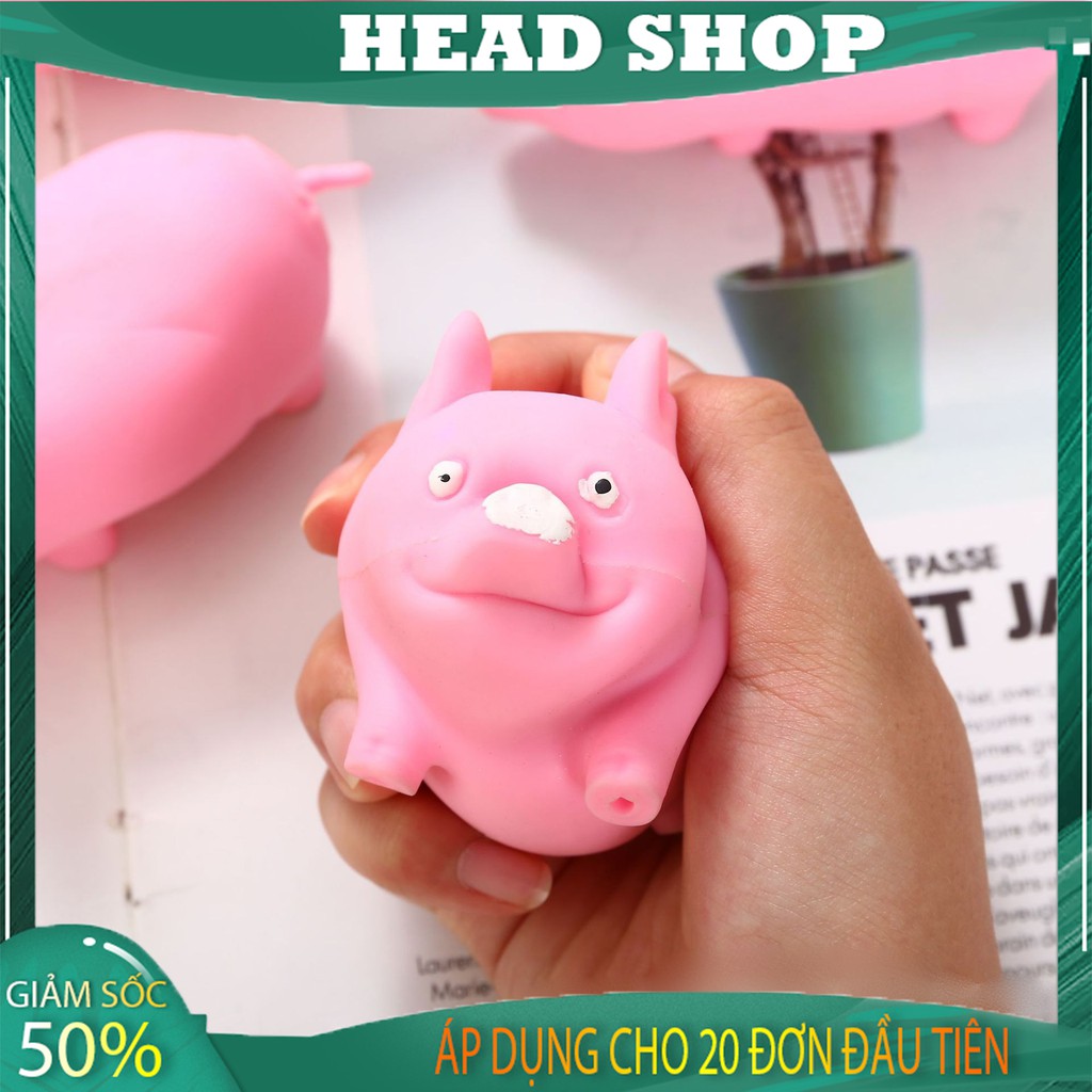 LỢN HỒNG BẰNG NHỰA DẺO XẢ STRESS MÃ HD1, HEO DẺO MANG LẠI NIỀM VUI CHO NGƯỜI SỬ DỤNG HEADSHOP