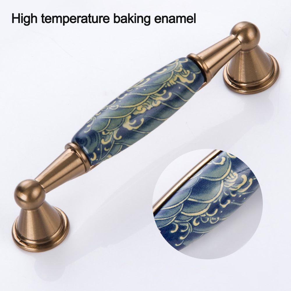 Tay Nắm Cửa Gốm Sứ Phong Cách Trung Hoa Mới Kat1