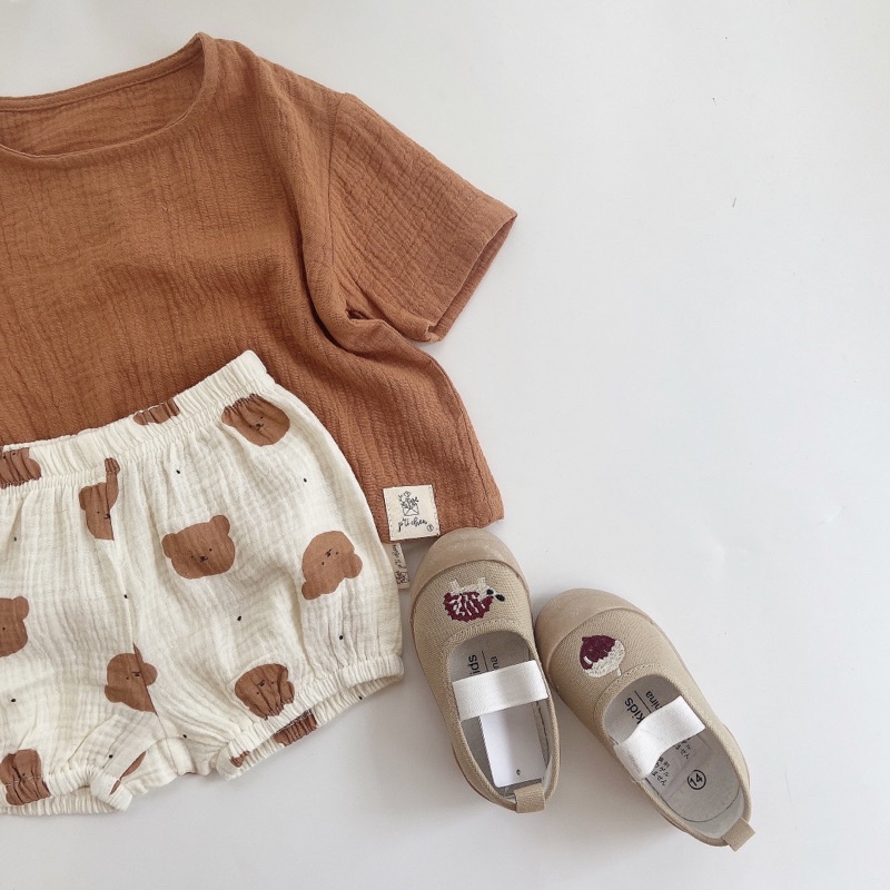 Quần đùi quần boom cho bé trai bé gái P'ti chou ( Gum Pumpkin Pant )