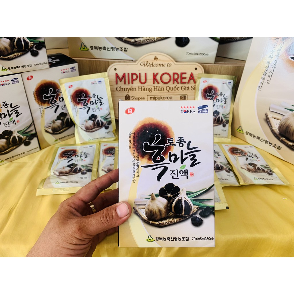 Nước Tỏi Đen Black Garlic Hàn Quốc 30 gói x 70ml