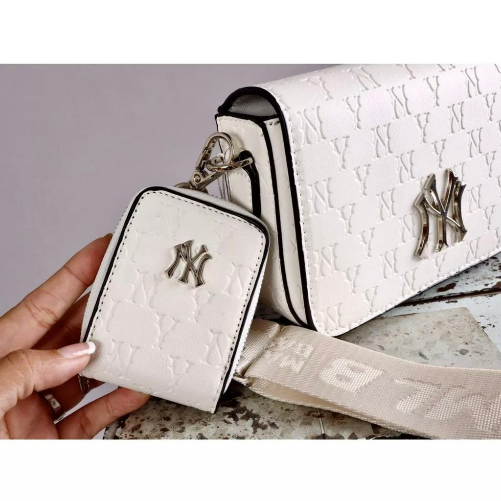 Túi MLB Da Dập Vân Nổi Chữ Ny Hàng Full Box Tặng Kèm Ví Size 20 Cao Cấp Trẻ Trung Phong Cách Hàn Quốc | BigBuy360 - bigbuy360.vn