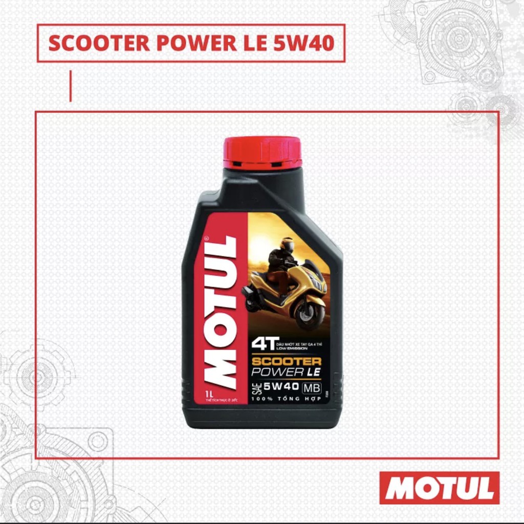 [Chính Hãng] Motul Scooter Le 5W40 800ml - Nhớt tổng hợp cho xe tay ga đời mới - NKLUBE