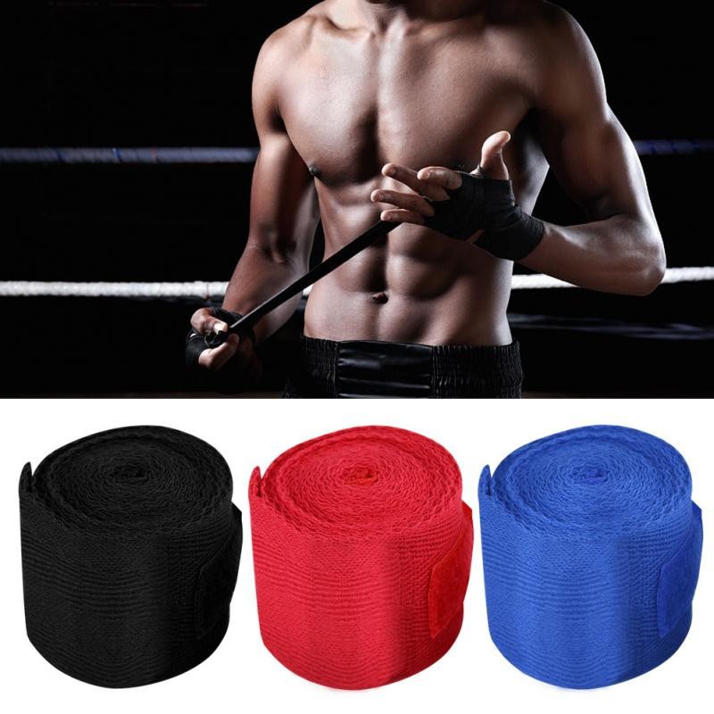 Bộ 2 dải băng cotton quấn tay khi tập quyền anh (3 màu)