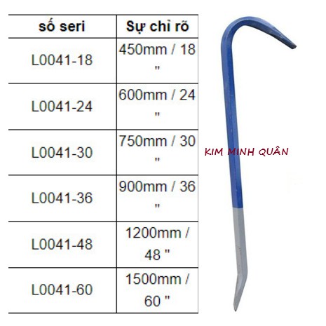 Xà Beng Nhập Khẩu Cao Cấp 600mm/24&quot; L0041-24 CMART