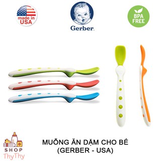 [ LẺ ] THÌA MUỖNG ĂN DẶM GERBER DÀNH CHO BÉ (USA)