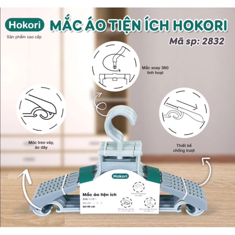 Móc Quần Áo Người Lớn, Mắc Phơi Quần Áo Người Lớn Nhựa Cao Cấp Inochi