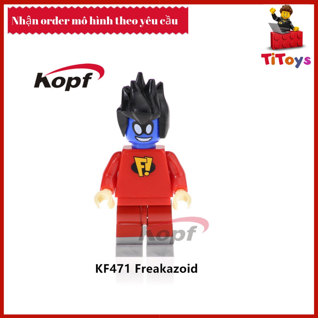 Minifigures siêu anh hùng Freakazoid - Đồ chơi Lắp ghép Xếp hình Non Lego End Game KF471