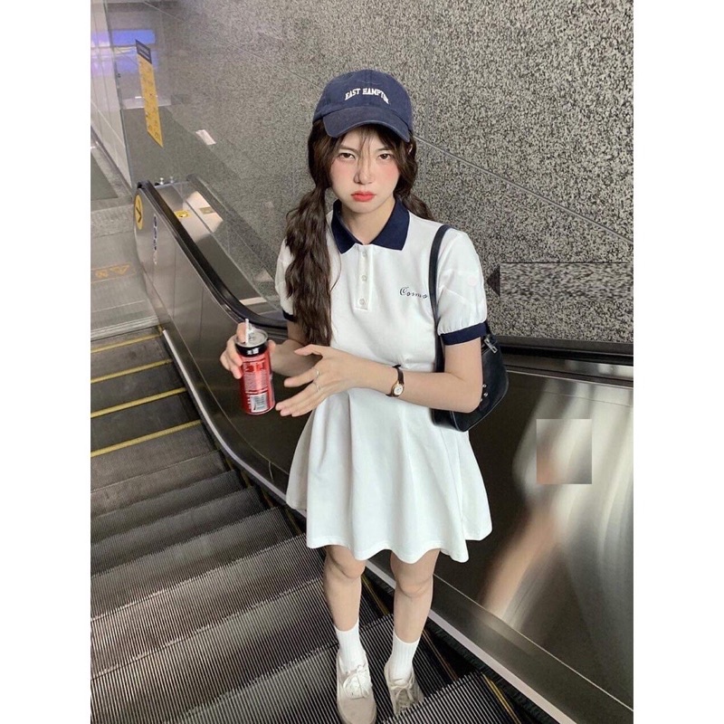 Váy Polo Thun Cosmos Thể Thao L.Y Store Nữ[FREESHIP🌸Đầm mini đuôi cá dáng ngắn body eo tennis năng động cá tính Ulzzang🌸