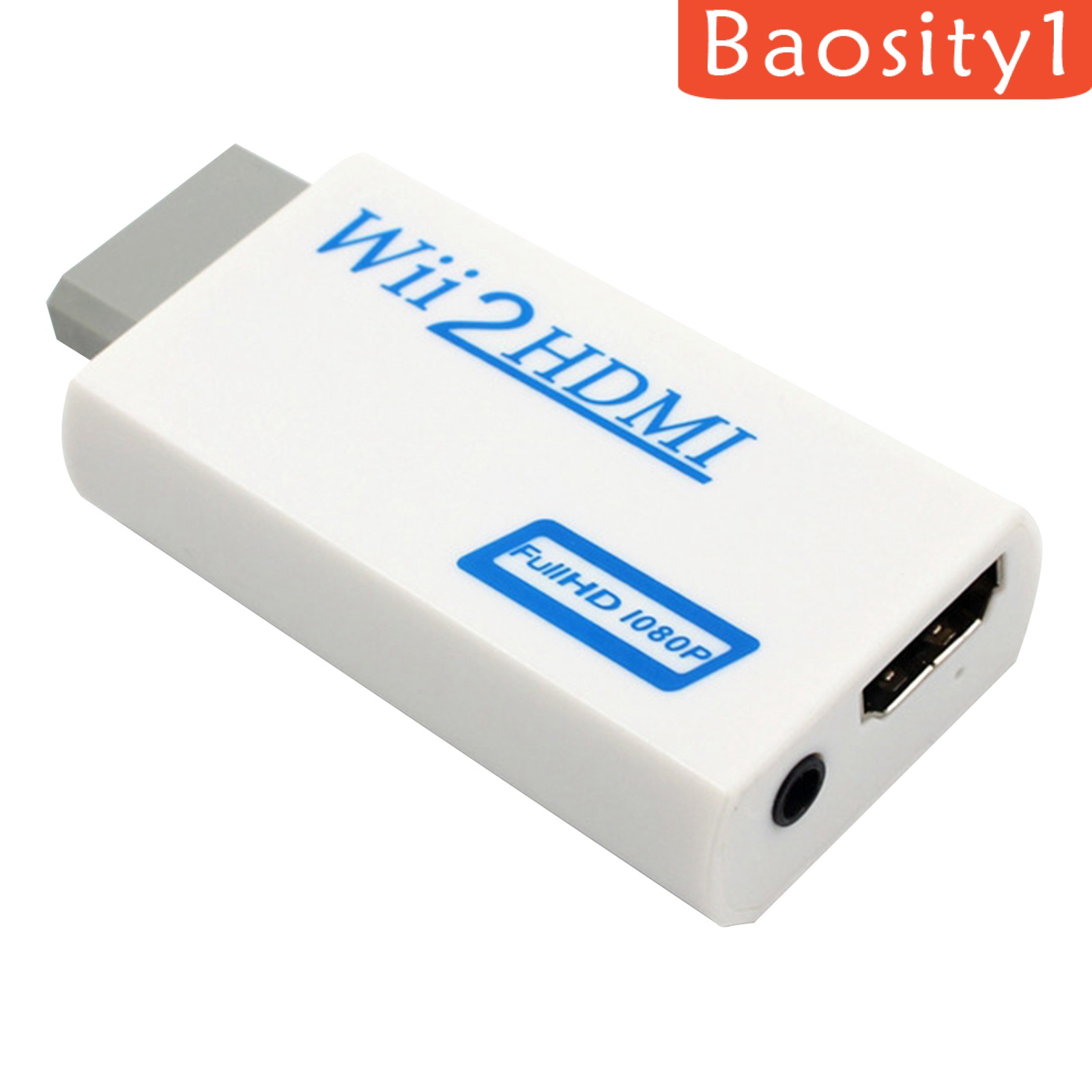 Bộ Chuyển Đổi Âm Thanh / Video Từ 1 Cổng Wii Sang Hdmi Kèm Đầu Ra Âm Thanh 3.5 mm