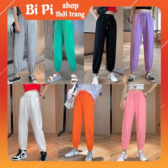 Quần dài thể thao Jogger Unisex chất thun nỉ cao cấp mẫu mới 2023 nhiều màu