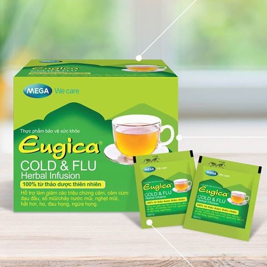 Trà thảo dược Eugica Cold & Flu hộp 10 gói