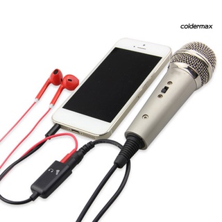 COLD ＊  3.5mm Audio Splitter Cable Small Compatible Plastic Practical Audio Adapter for Mic