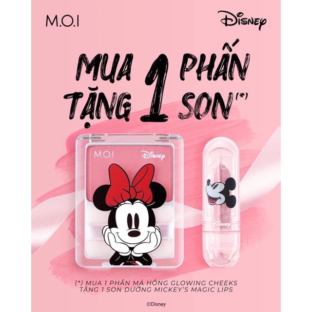 [Tặng son dưỡng]Phấn má Mickey Hồ Ngọc Hà MOI Cosmetics