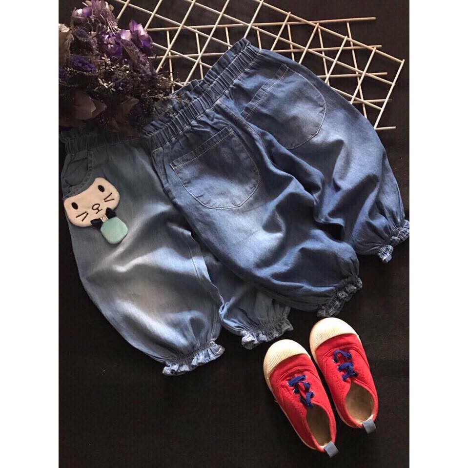 Quần jean cotton Alibaba bé gái