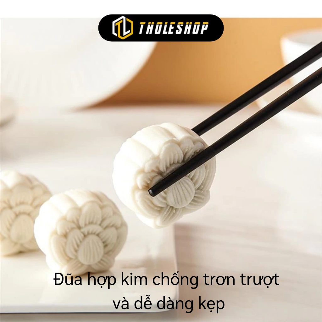 Đũa Nhật Bản - Bộ 10 Đôi Đũa Hợp Kim Cao Cấp Dễ Cầm Nắm, Chống Trơn Trượt 5343