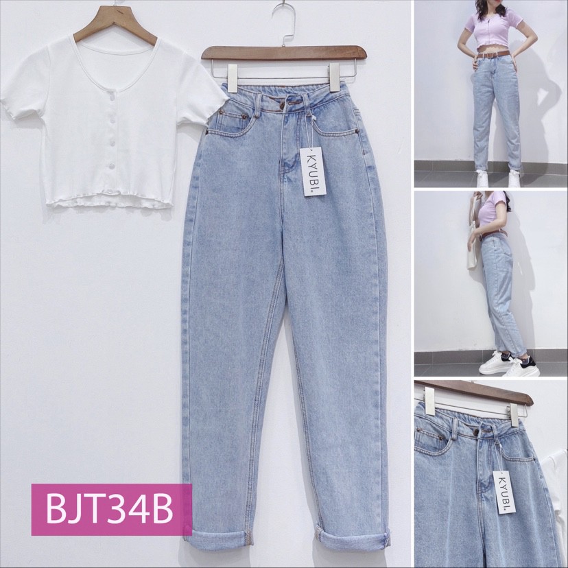 Quần Baggy Jeans Basic [ Wash ] - KYUBI