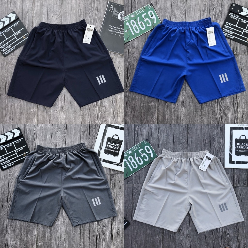 Quần short nam thể thao, quần đùi nam vải dù mát mịn đường may chuẩn nét QĐ10