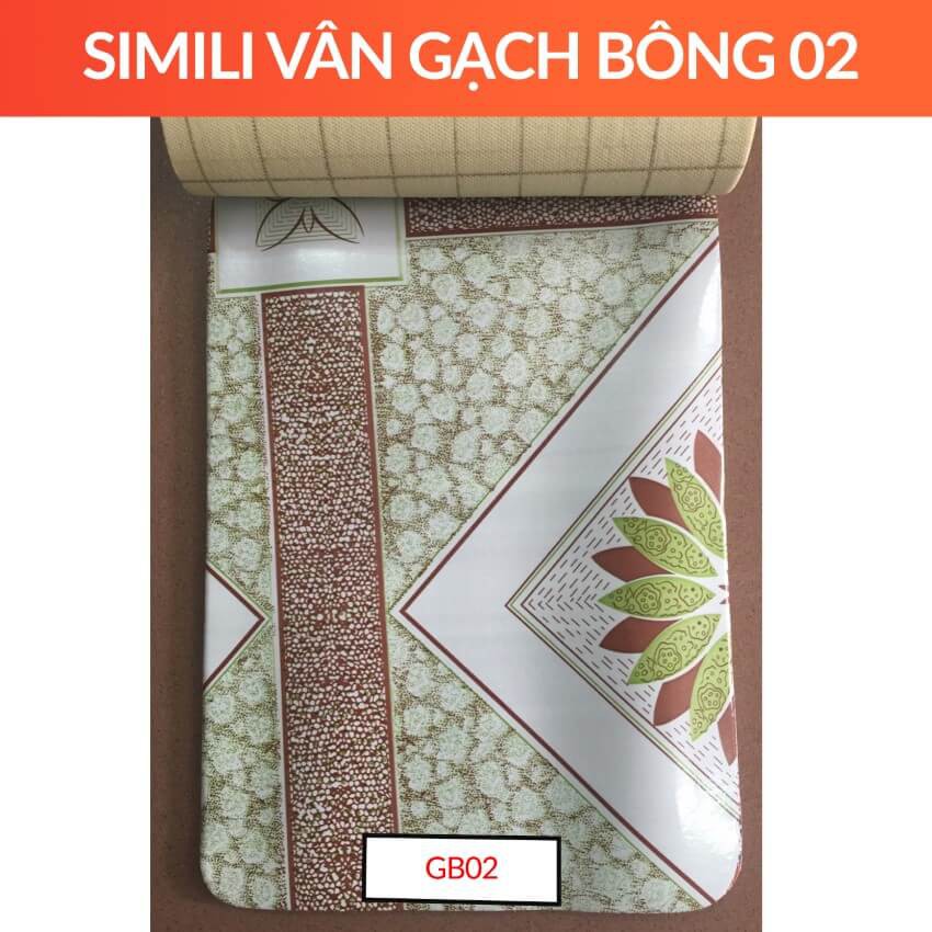 Simili Lót Sàn Nhà Giá Rẻ Họa Tiết Gạch Bông Xưa Cổ Điển Tinh Tế Mã GB02 - Trang Trí Hà Linh