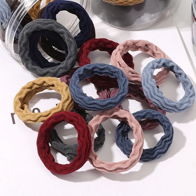 Set 10 Dây Buộc Tóc đẹp, Cột Tóc Nữ Nhiều Màu