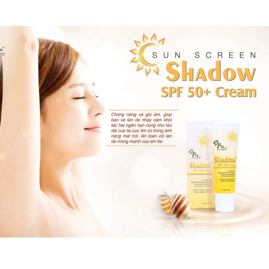 Gel Chống Nắng Toàn Thân Fixderma Shadow SPF 50+ 30+ (75g)