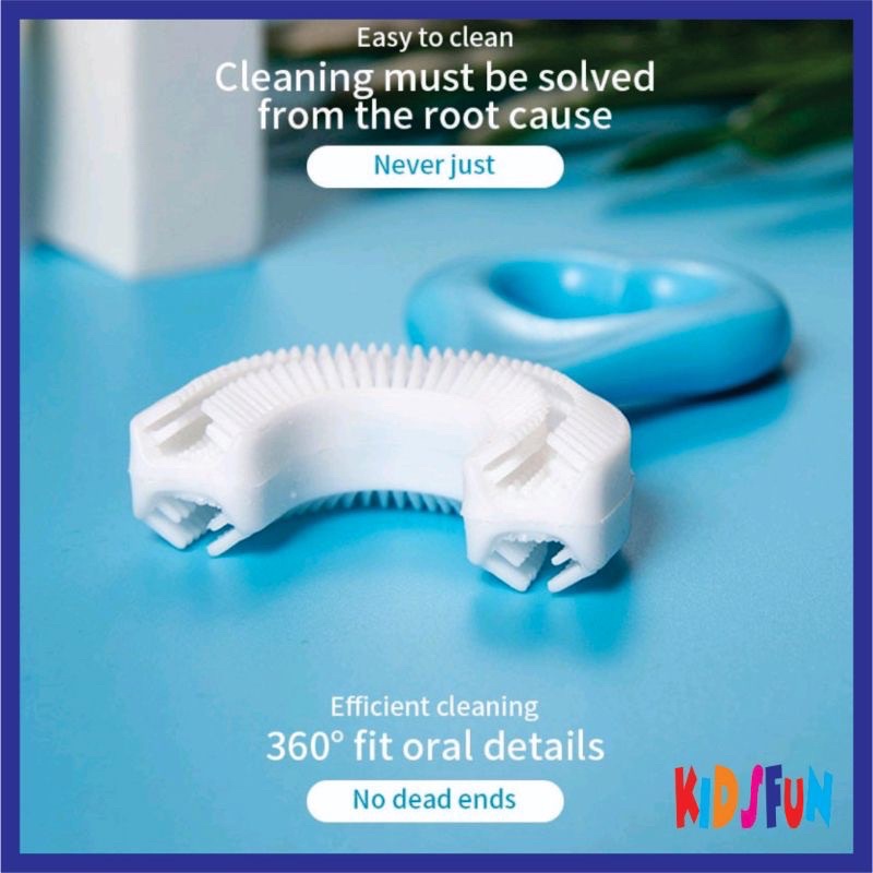Bàn chải đánh răng chữ U cho bé từ 2-6 tuổi
