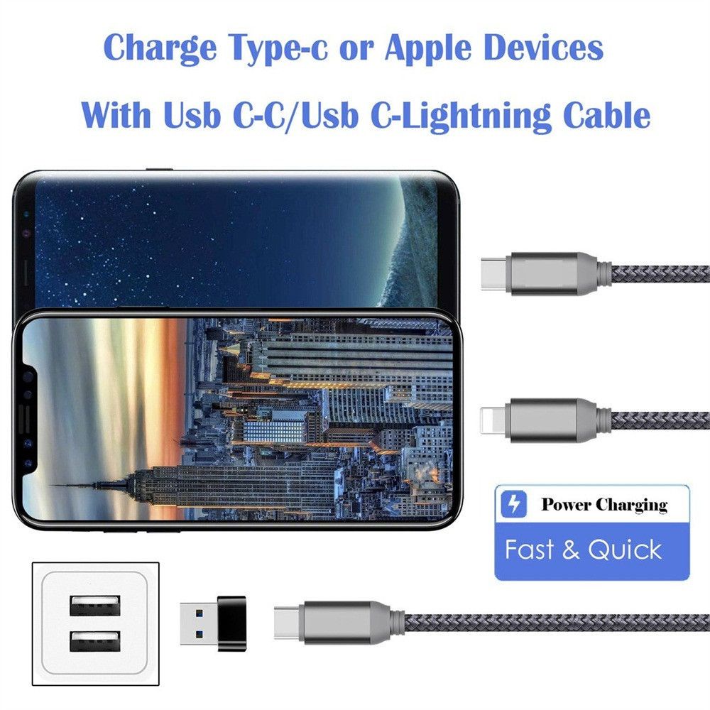 CORDELL Charging USB to Type C USB-C Connector Adapter Data Transfer Type-C Plug Male to Female Convert Head Converter/Multicolor