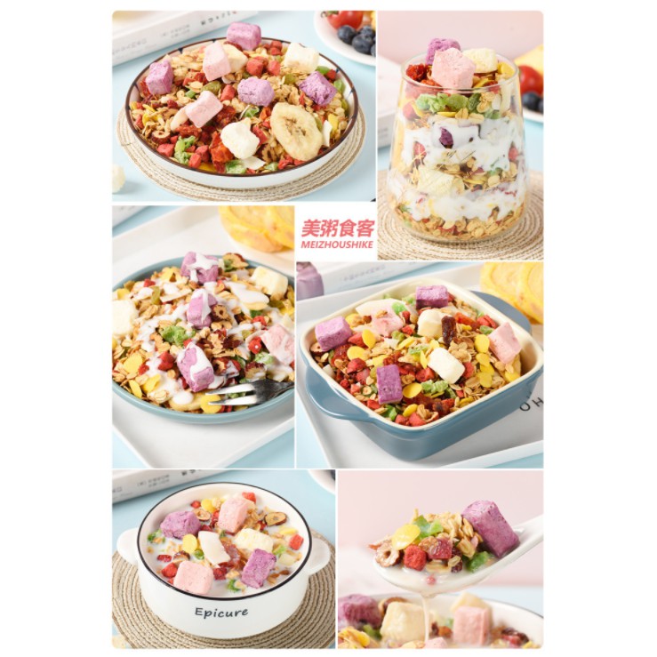 Gói ngũ cốc dinh dưỡng sữa chua hạt (Gói hồng đậm - A)