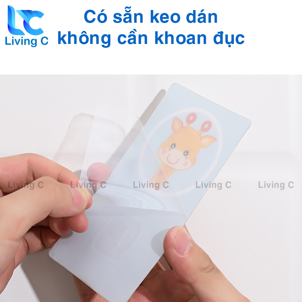 Móc treo cây lau nhà dán tường , móc dán tường treo đồ đa năng trong nhà tắm , nhà vệ sinh, phòng bếp siêu cute - LN2