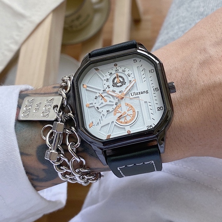 Đồng Hồ Nam Dây Da Thời Trang Hàn Quốc