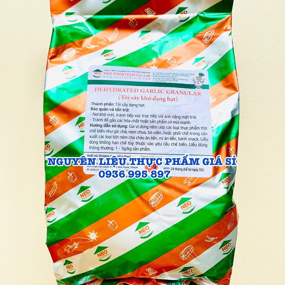 1Kg Tỏi hạt sấy khô nguyên chất 100% chuyên dùng cho giò chả, xúc xích, bánh tráng, muối chấm - SỈ GIÁ TỐT