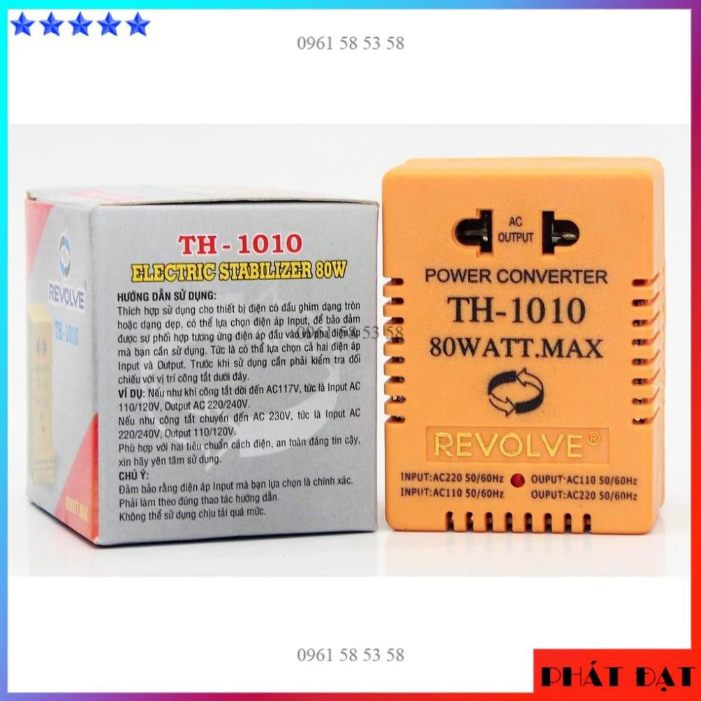 Adaptor đổi điện áp 220V - 110V, Revolve TH-1010 80W - TĐSG