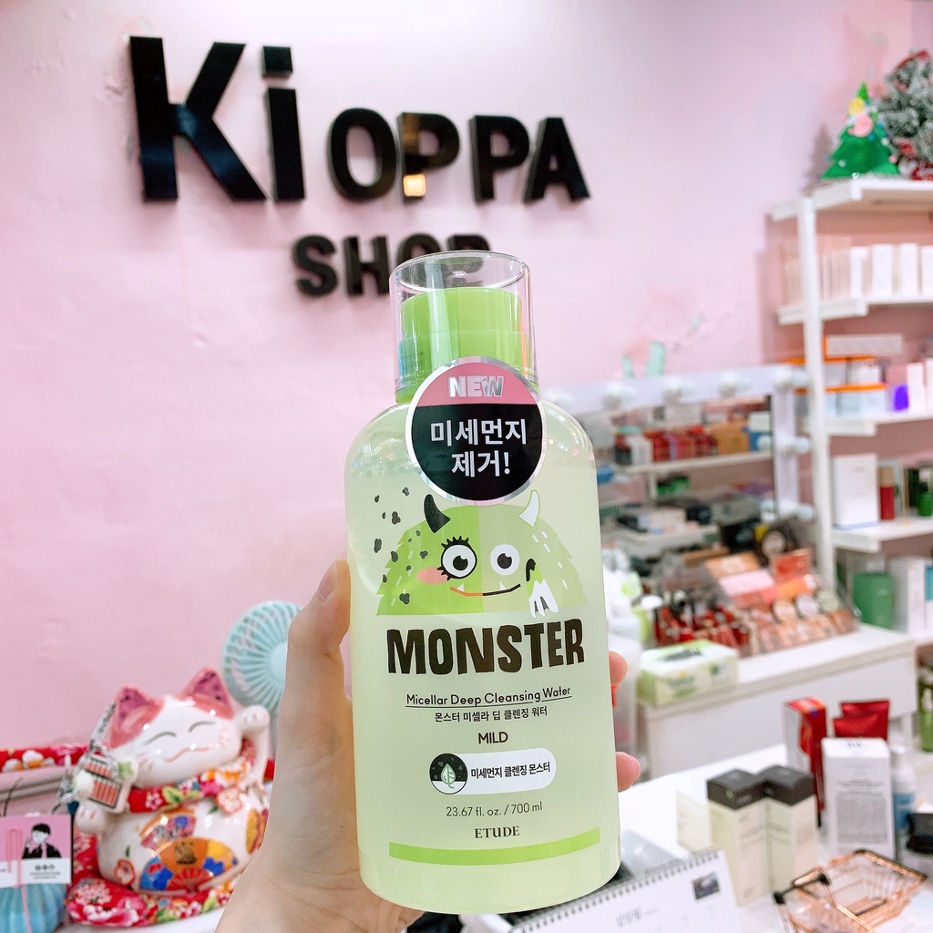 &lt;AUTH_BILL&gt; Nước tẩy trang dịu nhẹ etude house Monster Micellar Cleansing water - 700ml